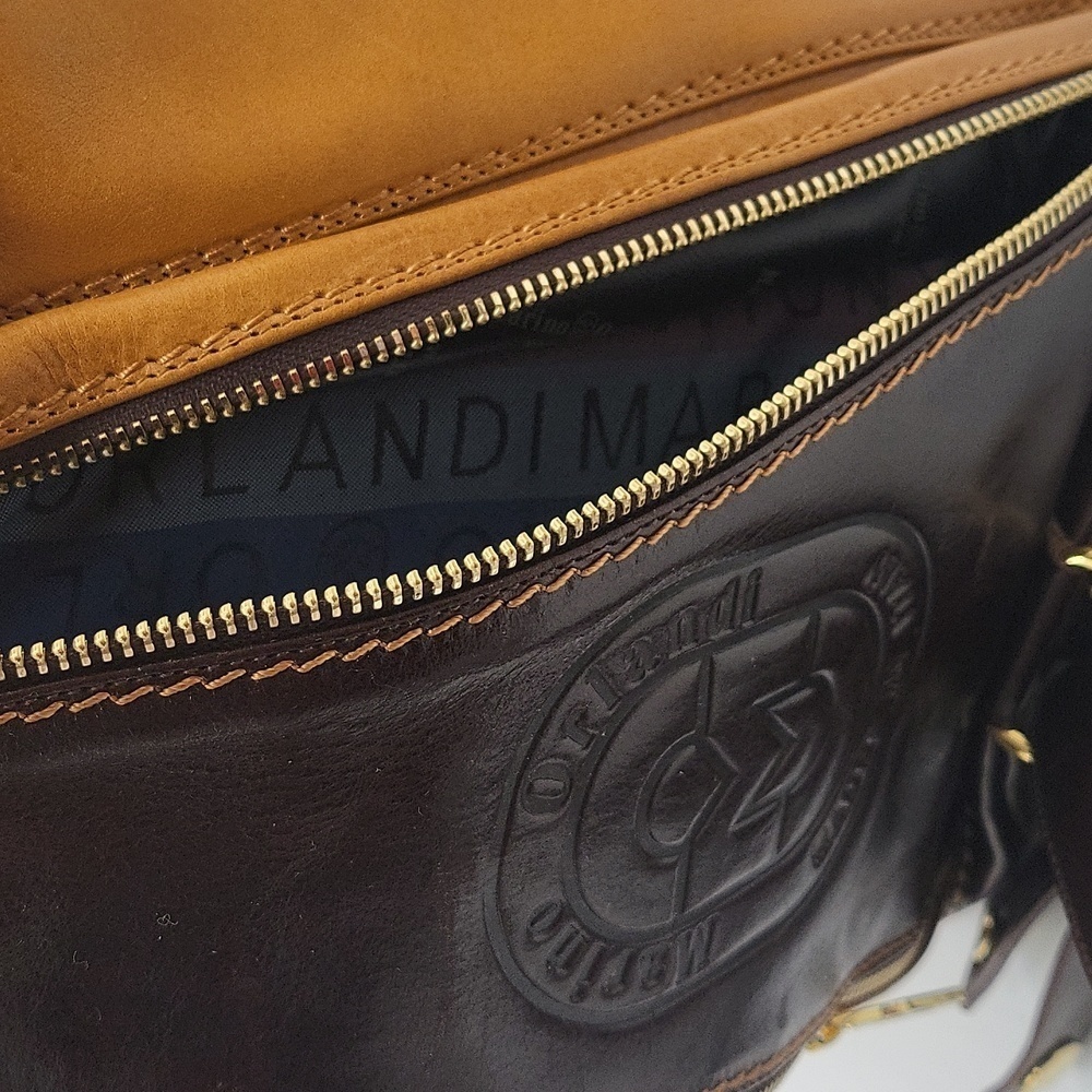 646- Marino Orlandi Women's Bag Genuine Leather Made In Italy NWT - Picture 13 of 16